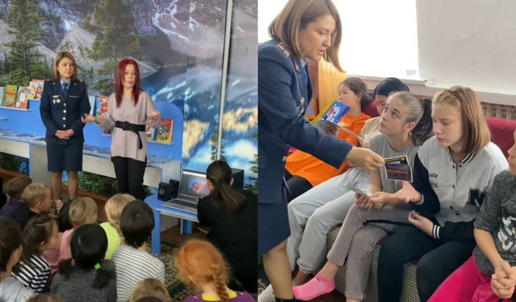 Жетісу облысының полицейлері өмірлік қиын жағдайға тап болған балалармен кездесті
