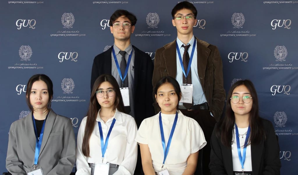 Талдықорғандық оқушылар Катардағы БҰҰ моделінде