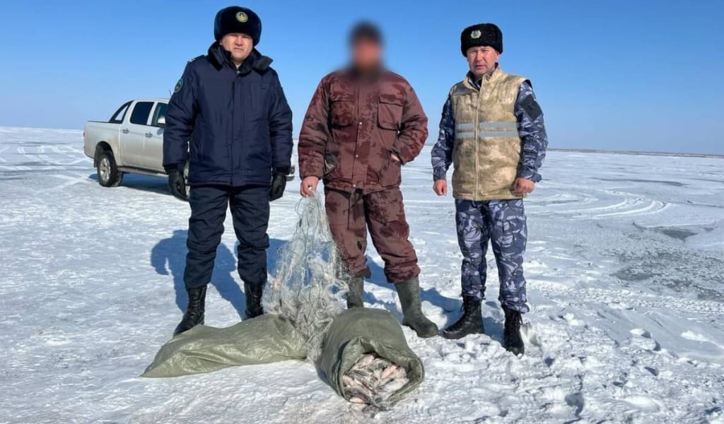 ЗАҢСЫЗ БАЛЫҚ АУЛАҒАН БРАКОНЬЕР ҚОЛҒА ТҮСТІ