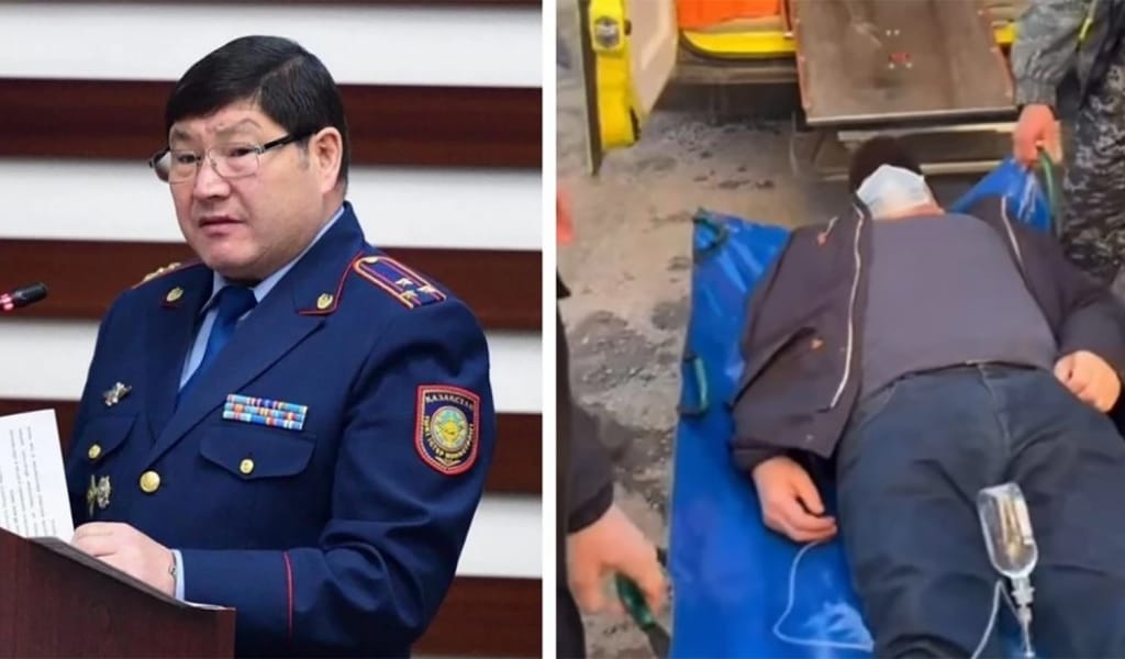 Талдықорған қаласының экс-полиция бастығы сот барысында есінен танып қалды