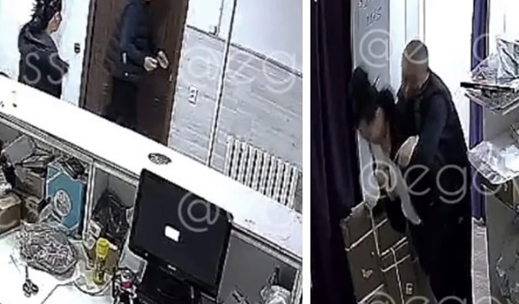 "Сот сарапшысы әйелін жұмыс орнында ұрған": Полиция желідегі видеодан соң тергеу бастады