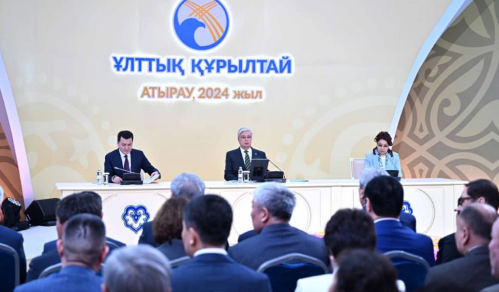 Тоқаевтың басшылығымен Атырауда Ұлттық құрылтайдың кезекті отырысы басталды