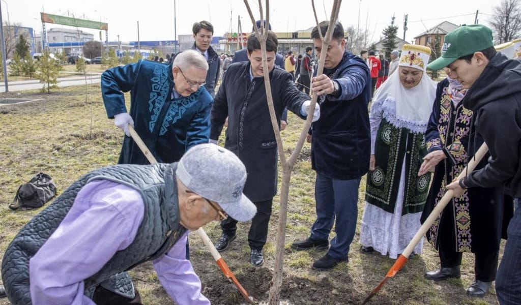 Жаңару күнінде Жетісу облысында 2500-ге жуық ағаш отырғызылды