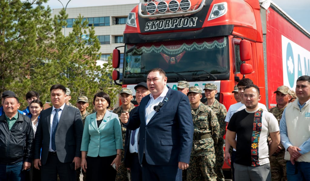 БАТЫС ҚАЗАҚСТАНҒА КӨМЕК ЖІБЕРІЛДІ