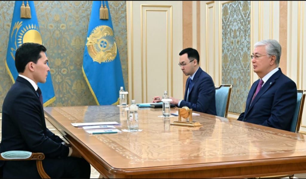 МЕМЛЕКЕТ БАСШЫСЫ ЖАҢАДАН ТАҒАЙЫНДАЛҒАН МИНИСТРДІ ҚАБЫЛДАДЫ