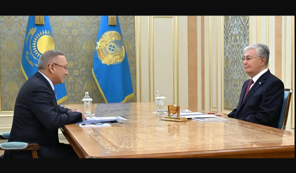 МЕМЛЕКЕТ БАСШЫСЫ ЖЕТІСУ ОБЛЫСЫНЫҢ ӘКІМІН ҚАБЫЛДАДЫ