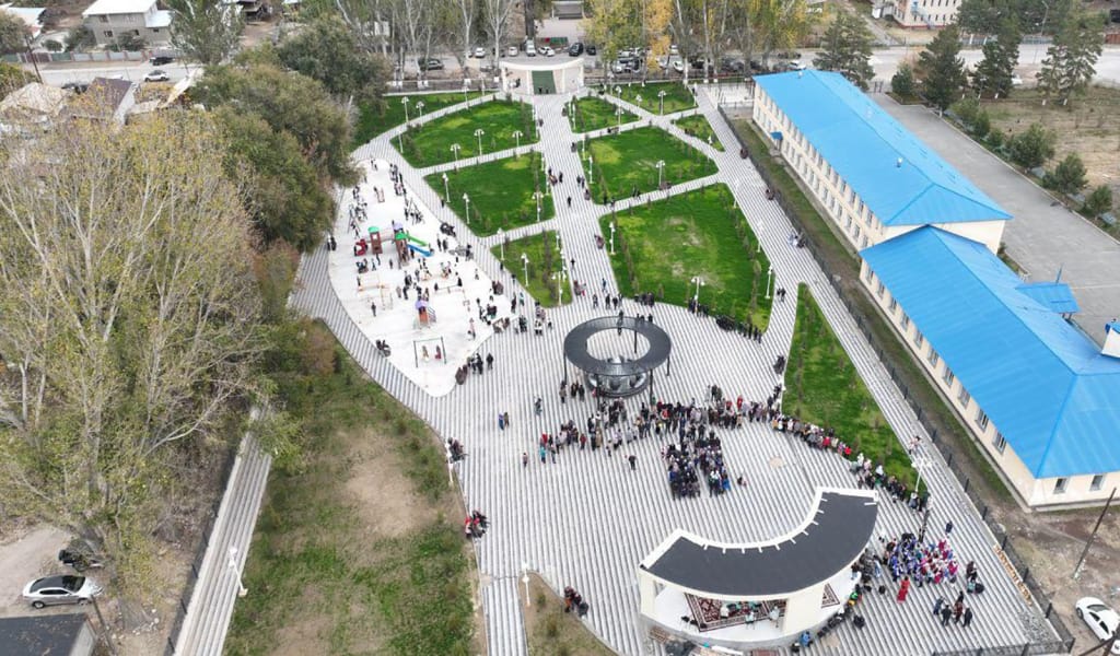 Жетісу облысының ауылында Республика күні қарсаңында жаңа саябақ ашылды
