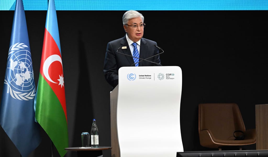 Қазақстан Президенті Бакудегі Дүниежүзілік климат саммитінде сөз сөйледі