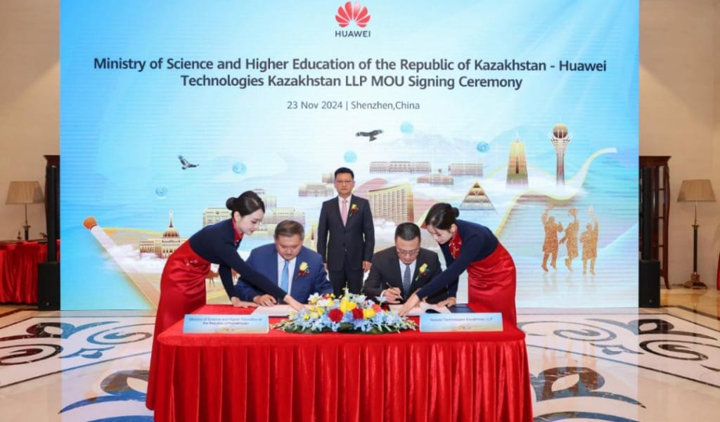 ҒЫЛЫМ ЖӘНЕ ЖОҒАРЫ БІЛІМ МИНИСТРЛІГІ HUAWEI-МЕН МЕМОРАНДУМҒА ҚОЛ ҚОЙДЫ