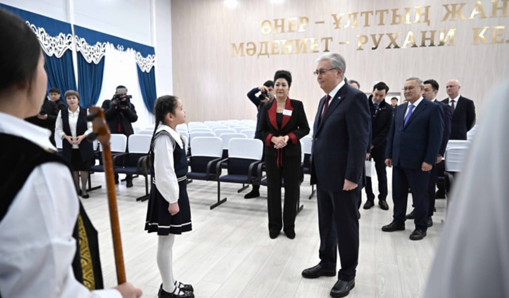 Мемлекет басшысы Қаратал ауданындағы әлеуметтік нысандармен танысты