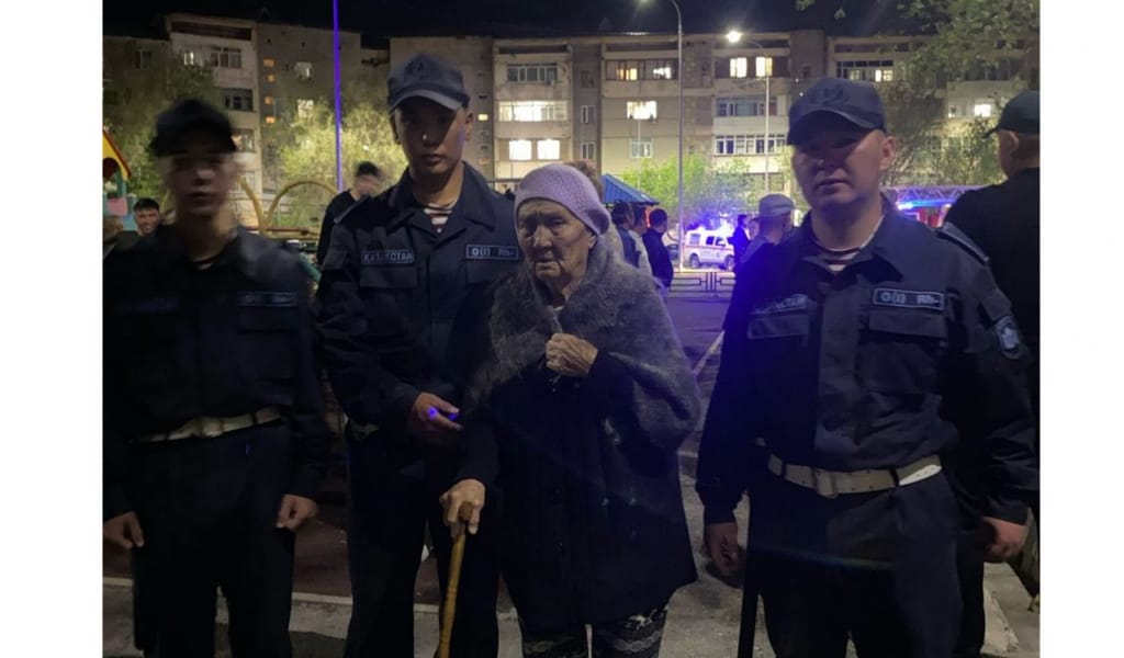 Ұлттық ұлан әскери қызметшілері өрт кезінде алғашқы болып көмекке келді