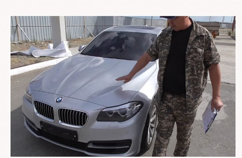 Контейнерден табылған көлік