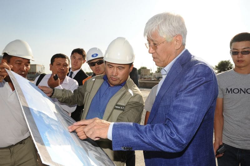 Құрылыс барысымен танысты