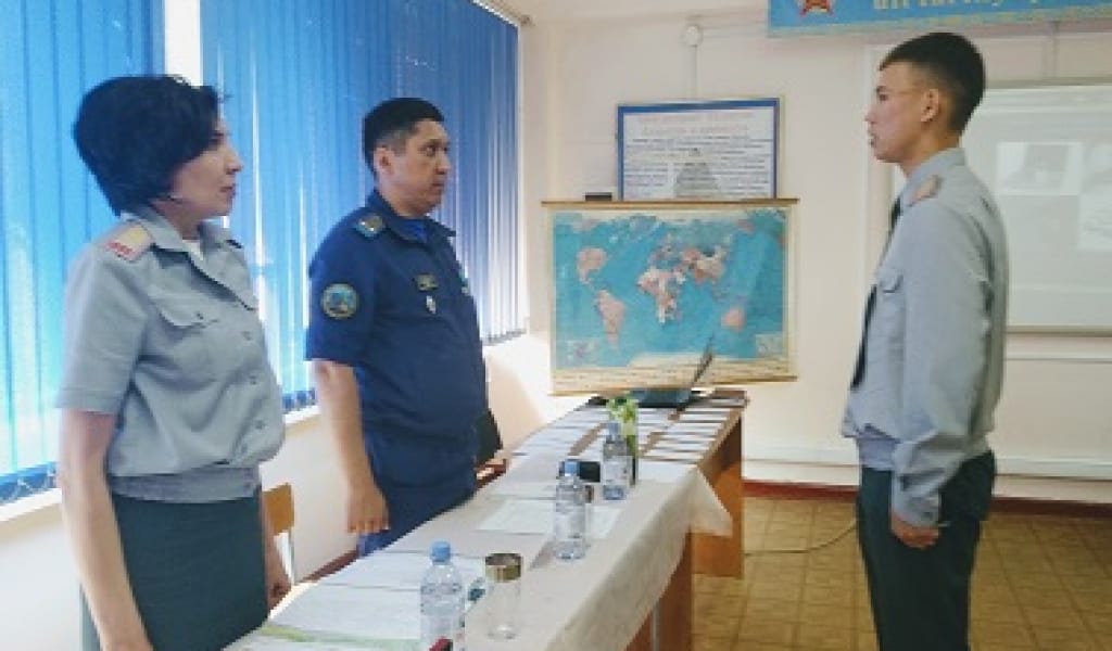 КУРСАНТТАР ҚАЗАҚСТАН ТАРИХЫНАН ЕМТИХАН ТАПСЫРДЫ