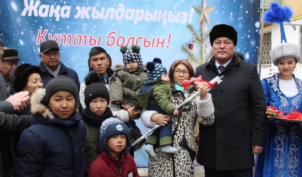 ТАЛҒАР АУДАНЫ: КӨПБАЛАЛЫ АНАЛАРҒА ПӘТЕР КІЛТІ ТАБЫСТАЛДЫ