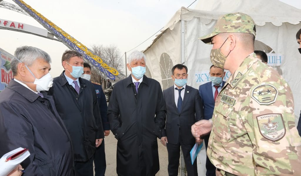 АМАНДЫҚ БАТАЛОВ САНИТАРЛЫҚ БЕКЕТТЕРДІҢ ЖҰМЫСЫН ТЕКСЕРДІ