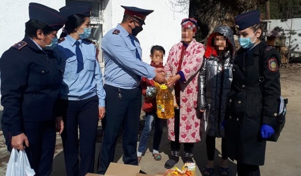 ПАНФИЛОВ АУДАНЫНЫҢ ПОЛИЦЕЙЛЕРІ ҚАЙЫРЫМДЫЛЫҚ ЖАСАДЫ