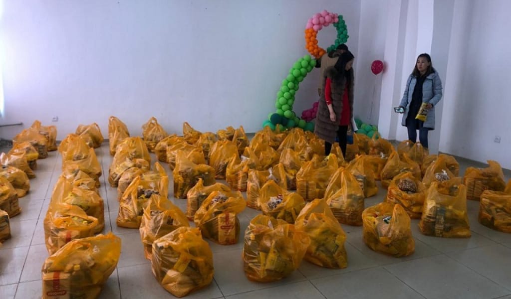 ҚАПШАҒАЙ ҚАЛАСЫНДА 400-ДЕН АСТАМ ОТБАСЫНА ҚАЙЫРЫМДЫЛЫҚ КӨРСЕТІЛДІ