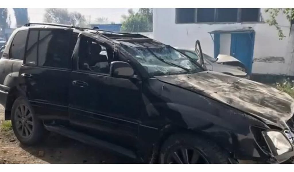 ҮШТӨБЕ МАҢЫНДА ПОЛИЦЕЙДЕН ҚАШҚАН "ЛЕКСУС-470" АВТОКӨЛІГІ АУДАРЫЛДЫ