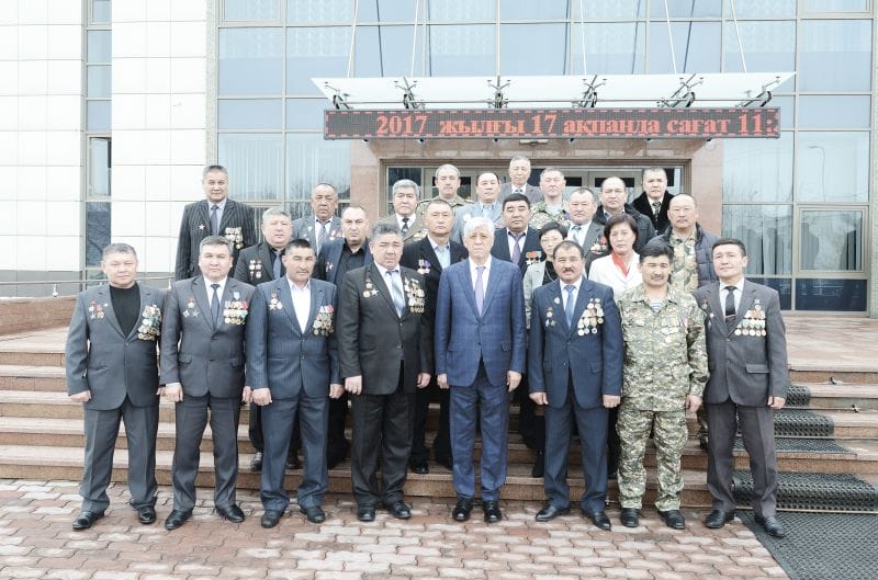 Ауған соғысы ардагерлерімен кездесті