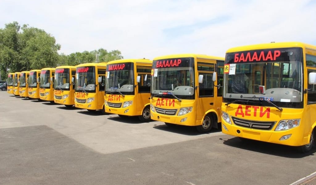 ТАЛҒАР АУДАНЫНЫҢ ОҚУШЫЛАРЫ СУ ЖАҢА АВТОБУСТАРМЕН ҚАМТЫЛДЫ