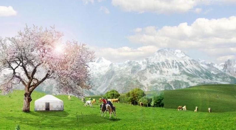 Суы мөлдір, бұлағы - бал