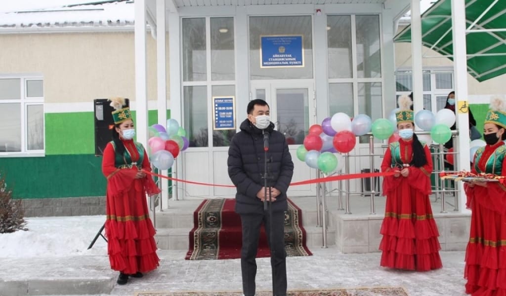 ТҮРКІСТАН-СІБІР ТЕМІРЖОЛЫ ТҮЙІСКЕН АУЫЛДА АМБУЛАТОРИЯ АШЫЛДЫ